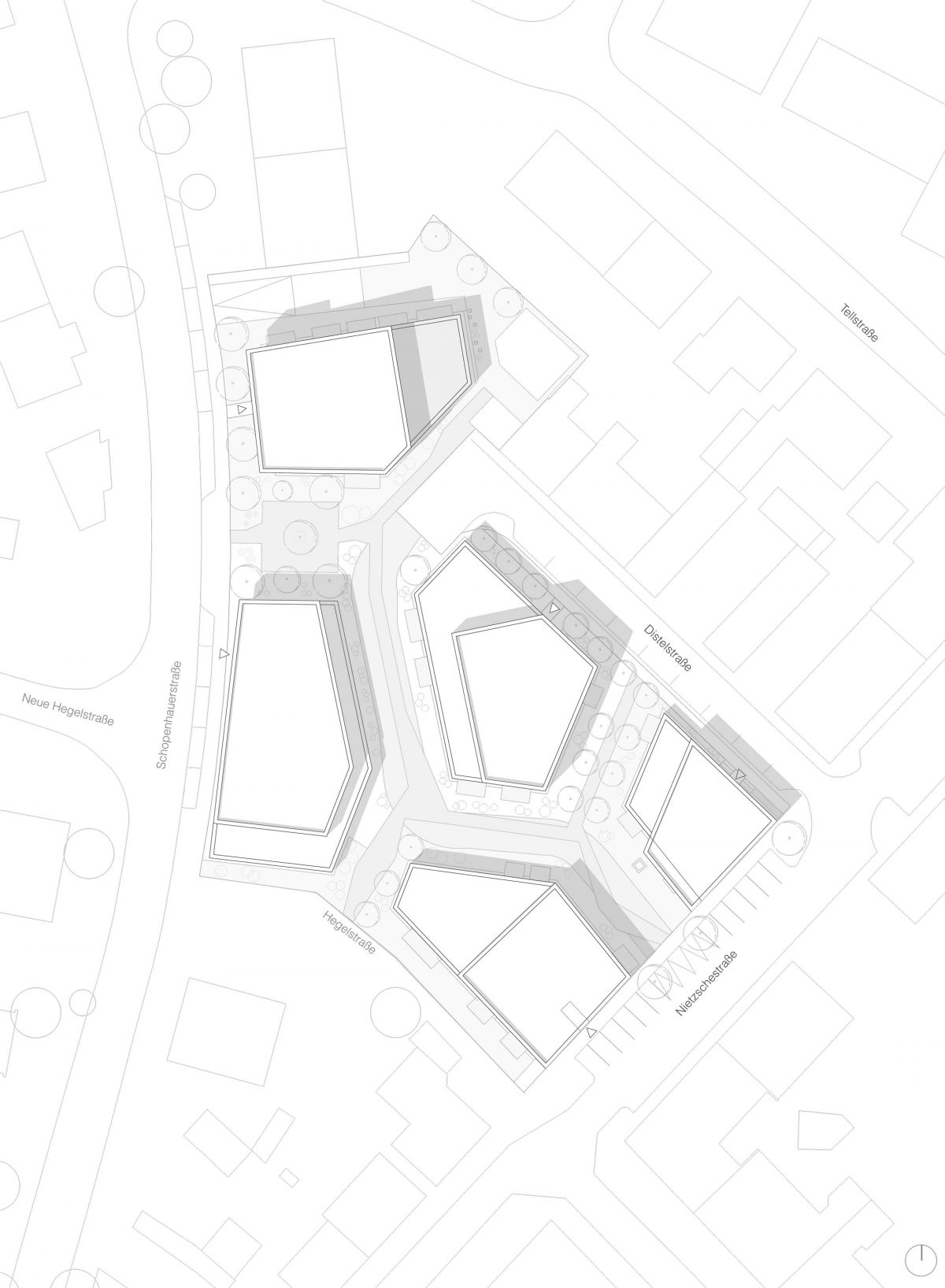 Lageplan vom Carlina Park an der Schopenhauerstraße in Nuernberg.