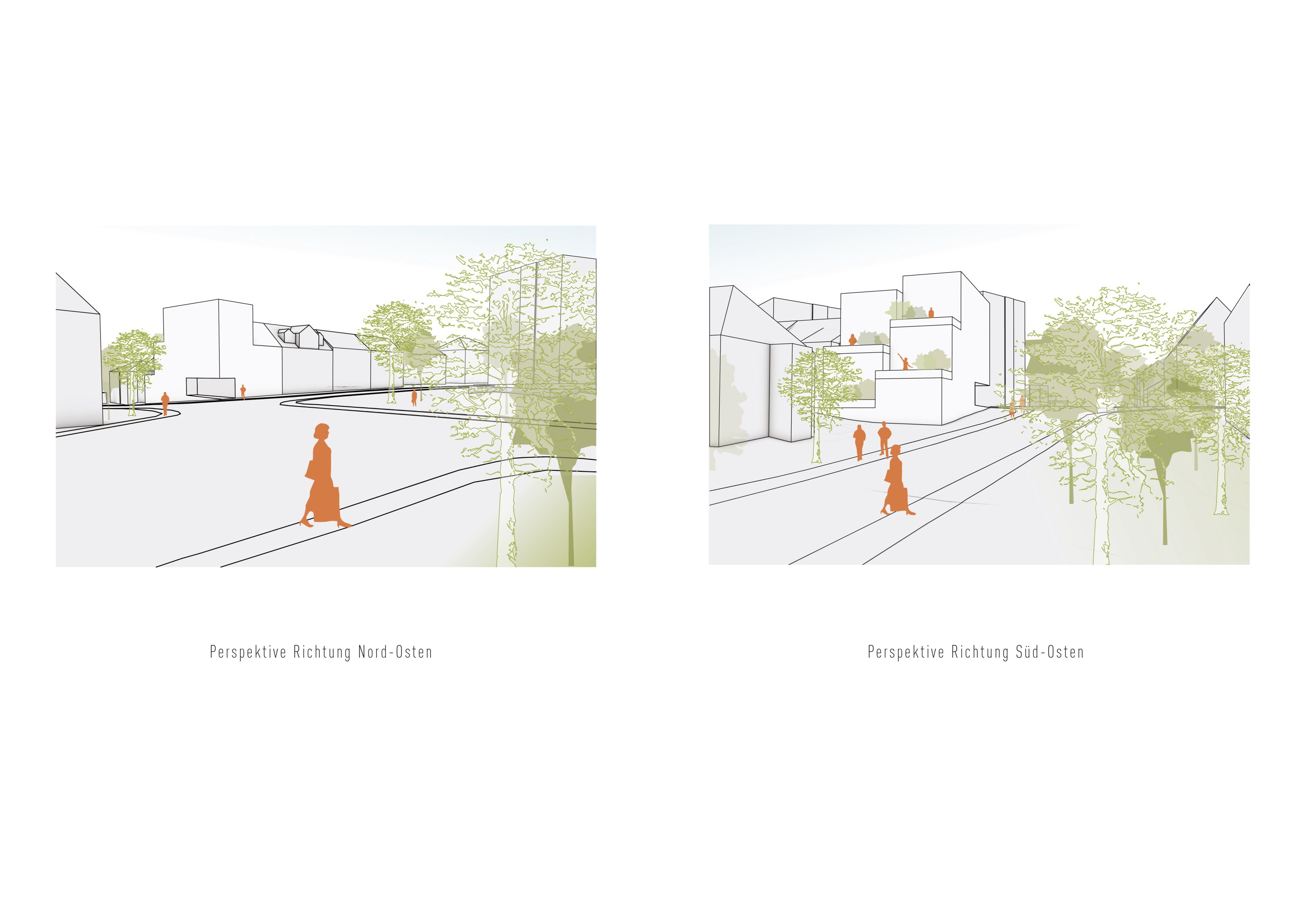 Perspektiven Piktogramme Mehrfamilienhaus Erlangen Nürnberg
